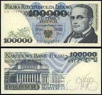 100.000 złotych  1.02.1990, seria AG 1750074, wy