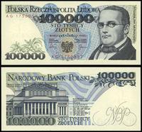 100.000 złotych  1.02.1990, seria AG 1750057, wy