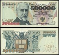 500.000 złotych  16.11.1993, seria Z 2256927, wy