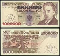 1.000.000 złotych  16.11.1993, seria M 5345385, 
