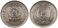 1 złoty 1949, Warszawa, wyśmienity, Parchimowicz