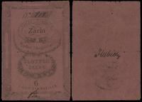bon na 6 złotych 1863-1864, numeracja 818, z pod