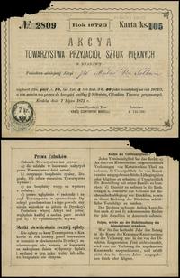bilet roczny za 1872/1873 r., numeracja 2809, ka