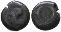 brąz ok. 375-344 pne, Aw: Głowa Ateny w hełmie k