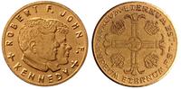 medalik złoty, Robert i John Kennedy, złoto 1.40