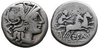 denar 152 pne, Rzym, Aw: Głowa Romy w prawo, za 