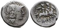 denar 154 pne, Rzym, Aw: Głowa Romy w lewo, zza 