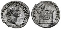 denar 80-81, Rzym, Aw: Głowa cezara w prawo i na