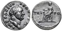 denar 71, Rzym, Aw: Głowa cesarza w prawo i napi