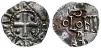 denar 936-973, Aw: Krzyż prosty z kulkami w kąta