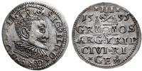 trojak 1595, Ryga, odmiana z końcówką LI, Iger R