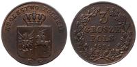 3 grosze 1831, Warszawa, patyna, Bitkin 8, Iger 