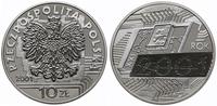 10 złotych 2001, Warszawa, Rok 2001, srebro 32 m