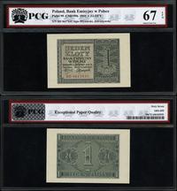 1 złoty 1.08.1941, seria BD 0617641, banknot w o