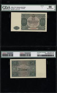 20 złotych 15.05.1946, seria A 0278435, druk w k