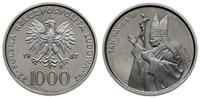 1.000 złotych 1987, Warszawa, Jan Paweł II PRÓBA