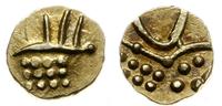 złoty fanam XVIII-XIX w., złoto 0.31 g, średnica