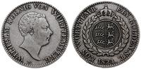 gulden 1824, Stuttgart, srebro 12.50 g, rzadki, 