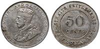 50 centów 1921, srebro próby 500 , patyna, KM 35