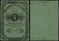 dawny zabór rosyjski, sola weksel na 5 kopiejek srebrem = 10 groszy, bez daty (ok. 1863)
