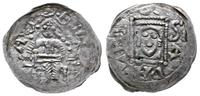 denar  1146-1157, Aw: Książę z mieczem trzymanym