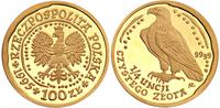 100 złotych 1995, Warszawa, Orzeł bielik, złoto 