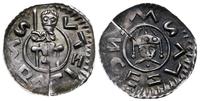 denar 1061-1085, Aw: Książę na tronie z mieczem 