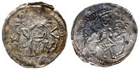 denar 1173-1185/90, Wrocław, Aw: Biskup z krzyże
