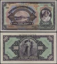 5.000 koron 6.07.1920, seria C 872975, perforowa
