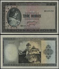 1.000 koron bez daty (1945), seria BE 195791, pe