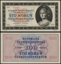 100 koron 16.04.1945, seria B 26 297861, perfora