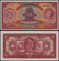 500 koron 2.05.1929, seria E 995842, perforowany