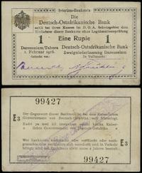 Niemiecka Afryka Wschodnia, 1 rupia, 1.02.1916