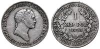 1 złoty 1828 FH, Warszawa, zadrapania, rzadki ro