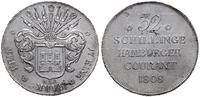 32 szylingi 1808, Hamburg, srebro 18.31 g, AKS 1