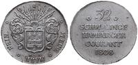 32 szylingi 1808, Hamburg, srebro 18.33 g, AKS 1