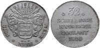 32 szylingi 1808, Hamburg, srebro 18.31 g, lekko