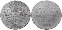 32 szylingi 1808, Hamburg, srebro 18.29 g, AKS 1