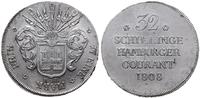 32 szylingi 1808, Hamburg, srebro 18.36 g, AKS 1