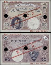 50 złotych 28.02.1919, seria A.42 026387, czerwo