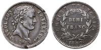 1/2 franka 1809 A, Paryż, wyjęte z oprawy - uszk