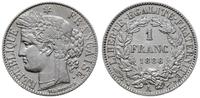 1 frank 1888 A, Paryż, srebro 4.97 g, Gadoury 46