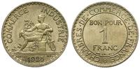 1 frank 1925, Paryż, brąz aluminiowy, piękny, Ga