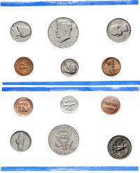 Stany Zjednoczone Ameryki (USA), zestaw rocznikowy monet obiegowych, 1990 P i 1990 D