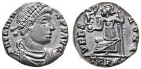 siliqua 375/378, Trier, Aw: Popiersie cesarza w 