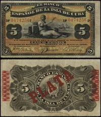 Kuba, 5 peso srebrem, 15.05.1896