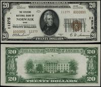 20 dolarów 1929, oddział nr 11275, seria A 00089