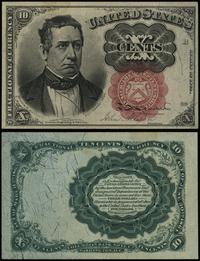 10 centów 1874, seria B 39, złamane, ale ładnie 