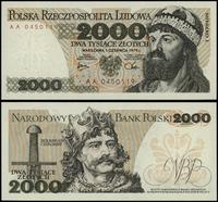2.000 złotych 1.06.1979, seria AA 0450119, najni