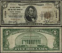 5 dolarów 1929, nr oddziału 11034, seria F095738